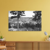 Bellingham, WA Town Uitzicht uit Sehome Hill Canvas Afdruk (Insitu (Woonkamer))