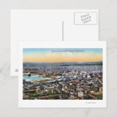 Bellingham, Washington — antenne van de stad Briefkaart (Voorkant / Achterkant)