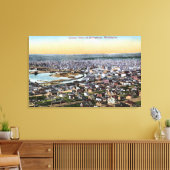 Bellingham, Washington — antenne van de stad Canvas Afdruk (Insitu (Woonkamer))