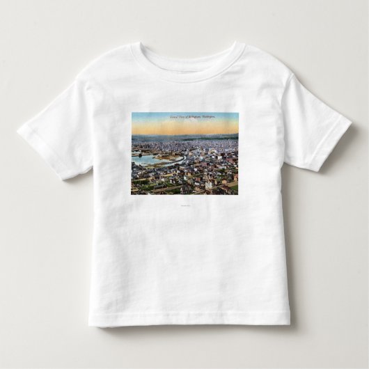 Bellingham, Washington — antenne van de stad Kinder Shirts (Voorkant)
