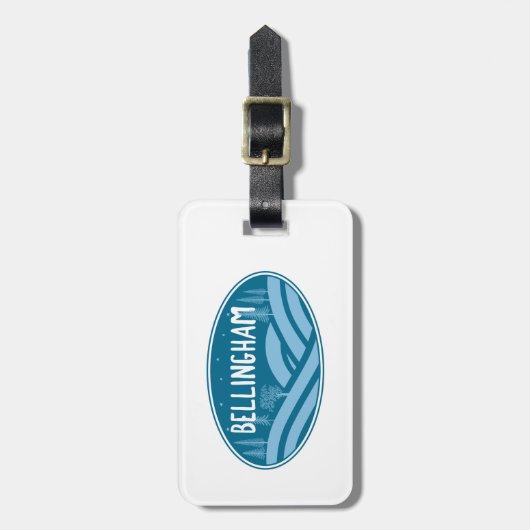 Bellingham Washington Buiten Bagagelabel (Voorkant verticaal)