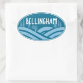 Bellingham Washington Buiten Ovale Sticker (Tas)