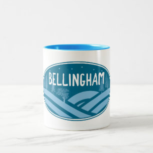 Bellingham Washington Buiten Tweekleurige Koffiemok