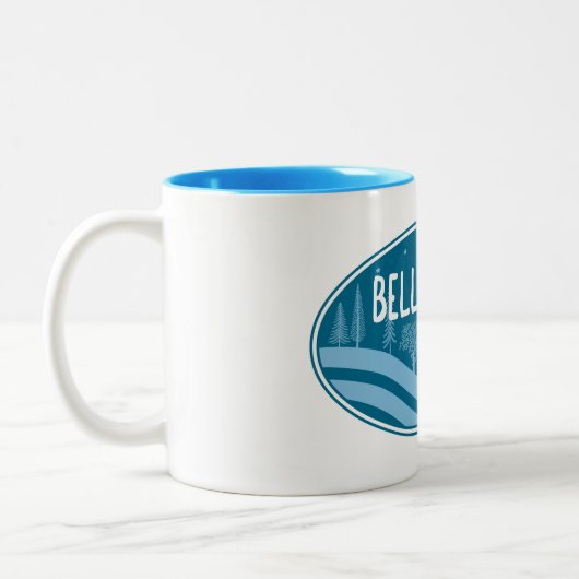 Bellingham Washington Buiten Tweekleurige Koffiemok (Links)