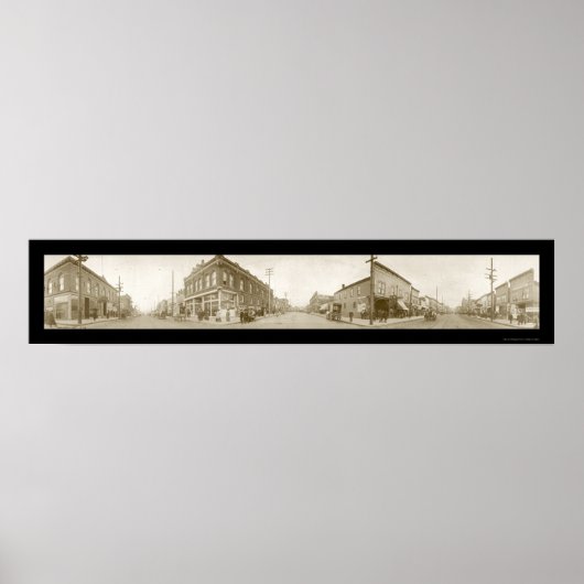 Bellingham Washington Foto 1909 Poster (Voorkant)