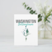 Bellingham Washington Geometrische bomen Briefkaart (Staand voorkant)