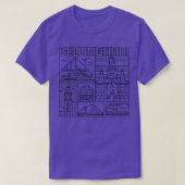 Bellingham Washington Landmarks T-shirt (Design voorkant)