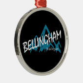 Bellingham Washington Mountains Metalen Ornament (Rechts)
