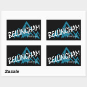 Bellingham Washington Mountains Rechthoekige Sticker (Vel)