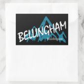 Bellingham Washington Mountains Rechthoekige Sticker (Tas)