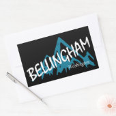Bellingham Washington Mountains Rechthoekige Sticker (Envelop)