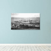 Bellingham, Washington - Ocean Vessels Canvas Afdruk (Insitu (Houten vloer))