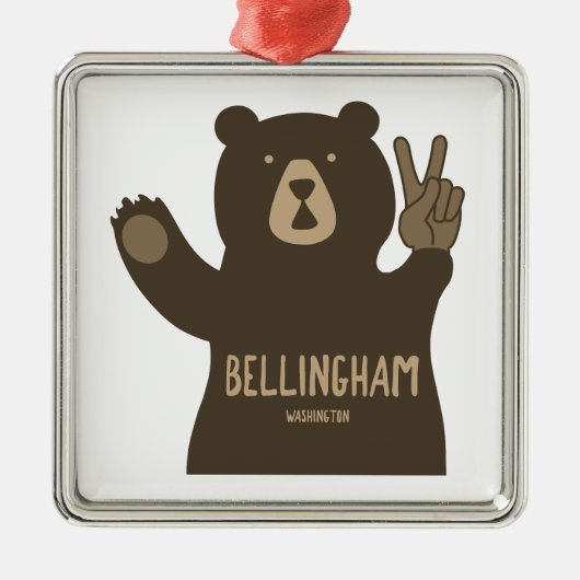 Bellingham Washington Peace Beer Metalen Ornament (Voorkant)