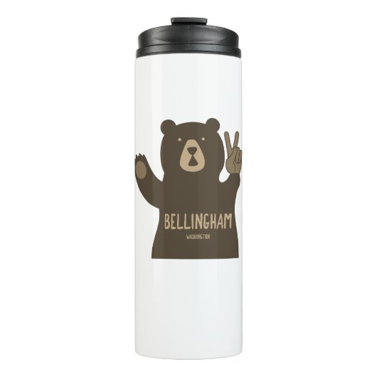 Bellingham Washington Peace Beer Thermosbeker (Voorkant)