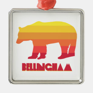 Bellingham Washington Rainbow-Beer Metalen Ornament