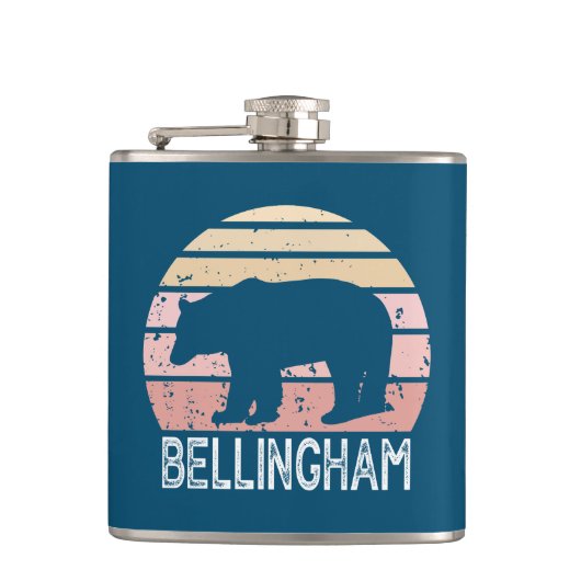 Bellingham Washington Retro-Beer Heupfles (Voorkant)
