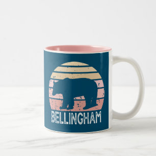 Bellingham Washington Retro-Beer Tweekleurige Koffiemok