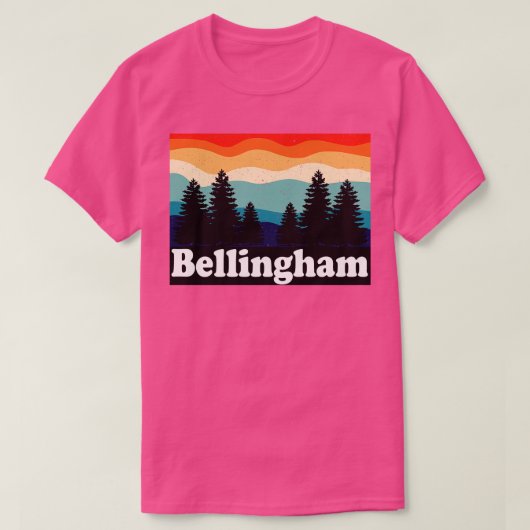 Bellingham Washington Retro T-shirt (Design voorkant)
