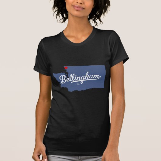 Bellingham Washington WA Shirt (Voorkant)