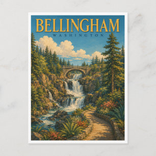 Bellingham Washington Whatcom Falls GeoSaga Briefkaart