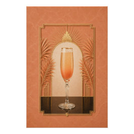 Bellini Art Deco Poster | Bar Kunst