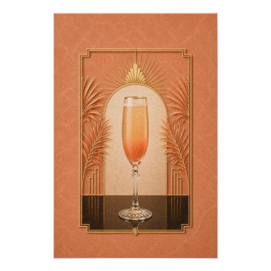 Bellini Art Deco Poster | Bar Kunst (Voorkant)