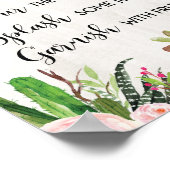 Bellini Bar Bord Fiesta Cactus Baby Shower Bord Poster (Hoek)