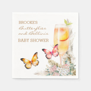 Bellini Butterfly Baby shower Welkom Servet