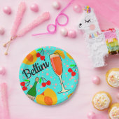 Bellini Cocktail Papieren Bordje (Feest)