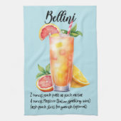 Bellini Cocktail Recept Theedoek (Verticaal)