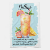 Bellini Cocktail Recept Theedoek (Verticaal)