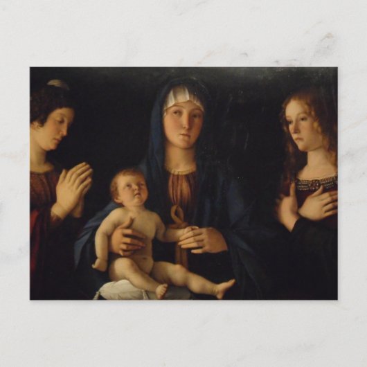 Bellini Madonna in Venetië Briefkaart (Voorkant)