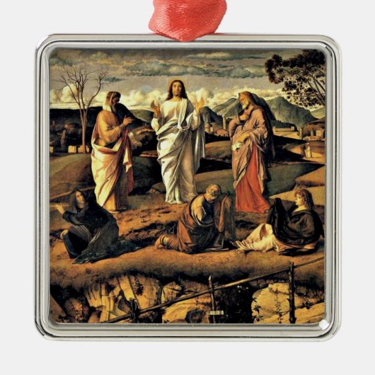 Bellini: Transfiguratie van Christus Metalen Ornament (Voorkant)