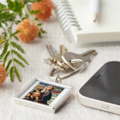 Bellini's Maagd en Kind High-Fidelity Fine Art Sleutelhanger (Zijkant)
