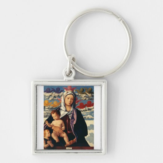 Bellini's Maagd en Kind High-Fidelity Fine Art Sleutelhanger (Voorkant)