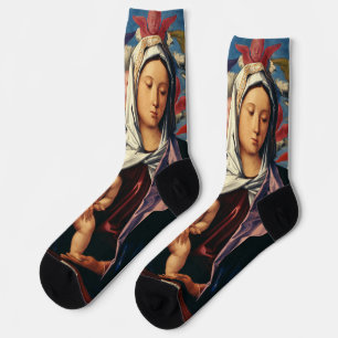 Bellini's Maagd en Kind High-Fidelity Fine Art Sokken