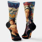 Bellini's Maagd en Kind High-Fidelity Fine Art Sokken (Gebogen)