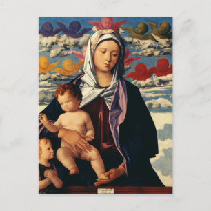 Bellini's Maagd en Kind Hoge Kwaliteit Kunst Feestdagenkaart