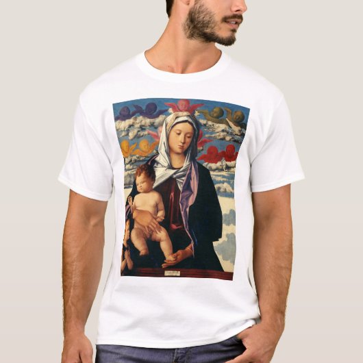 Bellini's Maagd en Kind Hoge Kwaliteit Kunst T-shirt (Voorkant)