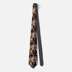 Bellini's Madonna met Kind Hoogwaardige Kunstrepro Stropdas