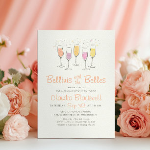 Bellinis Zuidelijke Schone Bruidsfeest Uitnodiging