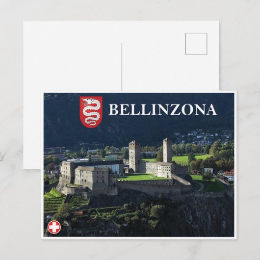 Bellinzona - Zwitserland Briefkaart (Voorkant / Achterkant)