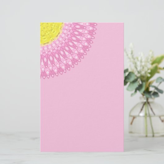 Bellis Mandala Briefpapier (Staand voorkant)