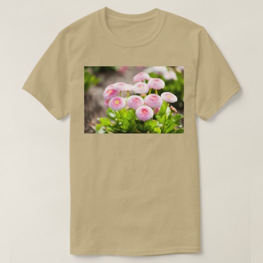 Bellis perennis pomponette t-shirt (Design voorkant)