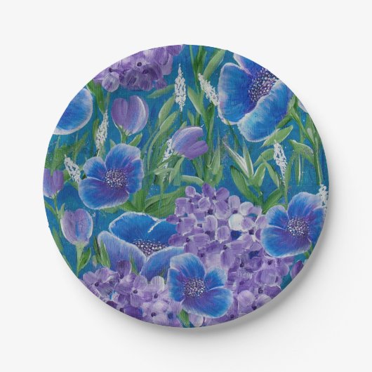 Bellisima Herhalend Bloempatroon Bord (Voorkant)