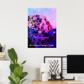 ** Bellissima + Italiaans Taal Cinque Terre Poster (Thuiskantoor)