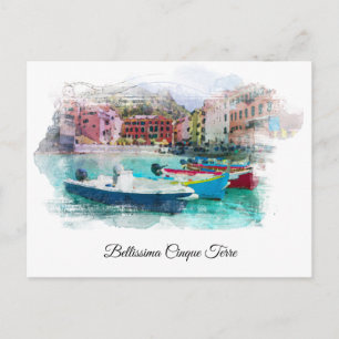 ** Bellissima Italiaanse taal Cinque Terra Italië Briefkaart