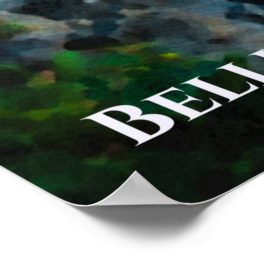 ** Bellissima Italiaanse taal Cinque Terre Art Poster (Hoek)