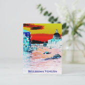 ** Bellissima Italiaanse taal - Venetië Venezia Briefkaart (Staand voorkant)