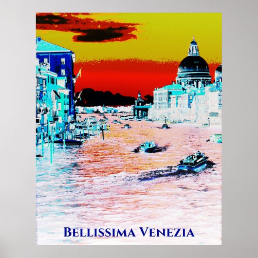 *~* Bellissima Italiaanse taal Venetië Venezia Poster (Voorkant)